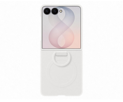 Etui do telefonów Samsung Silicone Ring Magnet do Flip 8 biały